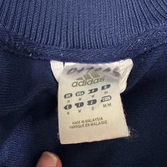 Vintage Y2K Adidas Navy Blue Track Jacket - Picture 4 of 7